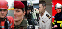 Portraits d'hommes et femmes de la Défense