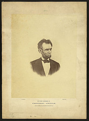 The latest photograph of President Lincoln - taken on the balcony at the White House, March 6, 1865 (LOC)