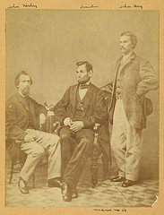 Lincoln & his secretaries, Nicolay & Hay (LOC)