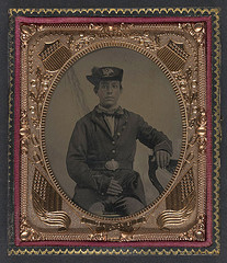 [Unidentified soldier in Union uniform of a 2nd regiment with infantry Hardee hat] (LOC)