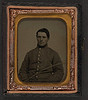 [Unidentified soldier in Confederate shell jacket] (LOC) by The Library of Congress