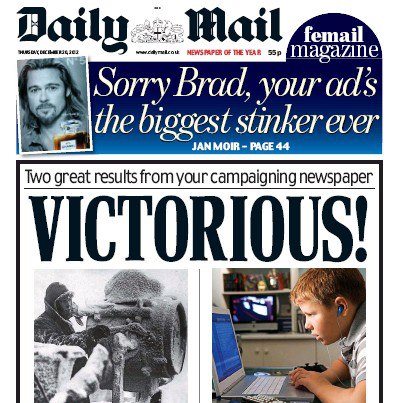 Photo: Today's front page: Victorious! Two great results from your campaigning newspaper

Campaign one: Arctic Convoy heroes WILL get their medals http://bit.ly/UH0czL

Campaign two: Children WILL be protected from online porn http://bit.ly/UexSaE