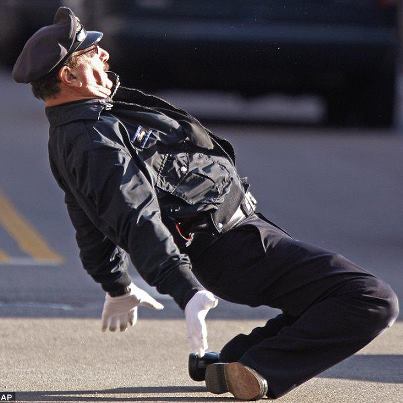 Photo: Policeman who's really on the BEAT! Dancing traffic cop of Rhode Island keeps traffic moving (and grooving) http://bit.ly/Zjp5sd