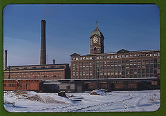 Railroad cars and factory buildings in Lawrence, Mass. (LOC)