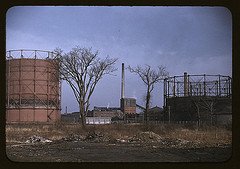 Industrial area in Massachusetts, possibly around New Bedford (LOC)