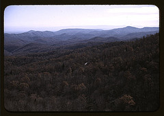 A view of the mountains along the Skyline Drive in Virginia (LOC)