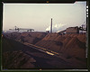 Hanna furnaces of the Great Lakes Steel Coporation, stock pile of coal and iron ore, Detroit, Mich. (LOC) by The Library of Congress