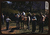 Mountaineers and farmers trading mules and horses on "Jockey St.," near the Court House, Campton, Wolfe County, Ky. (LOC) by The Library of Congress