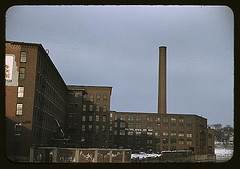 Factory buildings in Lowell, Mass. (LOC)