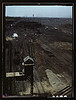 Track repair work at the Bensenville yard of the Chicago, Milwaukee, St. Paul, and Pacific Railroad, Bensenville, Ill. Track repair and work on the cinder pits at the roundhouse (LOC) by The Library of Congress