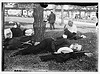Asleep in Battery Park on hot day (LOC) by The Library of Congress