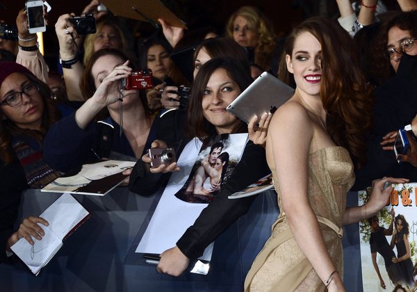 Kristen Stewart is still sorry, folks. In a sweeping, general, you-still-don't-own-me sort of way.

"I apologize to everyone for making them so angry," the actress told Newsweek, presumably referring to her "indiscretion" with married director Rupert Sanders back in July, which rattled her relationship with Robert Pattinson and sent shock waves through the "Twilight" fan community.

"It was not my intention."

What her intention was is not made clear in the interview, published Monday, though we assume it was something along the all-I-wanna-do-is-have-some-fun spectrum -- something not unheard of for a woman in her early 20s.

<br><br>
<strong>Full story:</strong> <a href="http://www.latimes.com/entertainment/gossip/la-et-mg-kristen-stewart-sorry-apology-on-the-road-20121219,0,3356584.story">Kristen Stewart sorry for making people 'so angry,' she says</a> | <a href="http://www.latimes.com/entertainment/gossip/la-et-mg-kristen-stewart-robert-pattinson-through-the-years-pictures,0,2350432.photogallery">PHOTOS: Rob and Kristen through the years</a>