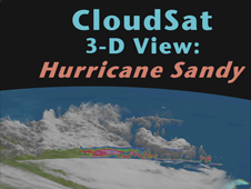 CloudSat 3-D View: Hurricane Sandy