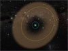 Animation still showing Saturn's newfound ring