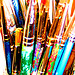 Colourful brushes