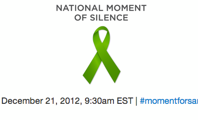 Photo: We are observing a National Moment of Silence for the victims of the Sandy Hook tragedy. 

#momentforsandyhook