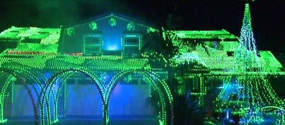 Photo: Massive Christmas light display draws crowds, annoys neighbors.

This isn't the first time Jan Stewart has gone all-out to light up her house. In this year's display you can see the flashing face of her husband, Larry, who died last year, on the roof. 

http://yhoo.it/UchZ3u

Awesome or an eyesore?