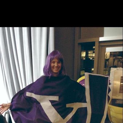 Photo: Marissa dressing in the Yahoo! Bang