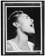 [Portrait of Billie Holiday, Downbeat, New York, N.Y., ca. Feb. 1947]