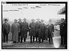 At World Series game, NY: John Whalen, Admiral Osterhaus, R. Waldo, Capt. Hill, Gov. Foss, R.A.C. Smith, Mayor Gaynor, Mayor Fitzgerald, Boston (LOC) by The Library of Congress