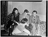[Portrait of Adele Girard, Joe Marsala, Nesuhi Ertegun, and William P. Gottlieb, Turkish Embassy, Washington, D.C., ca. 1940] (LOC) by The Library of Congress