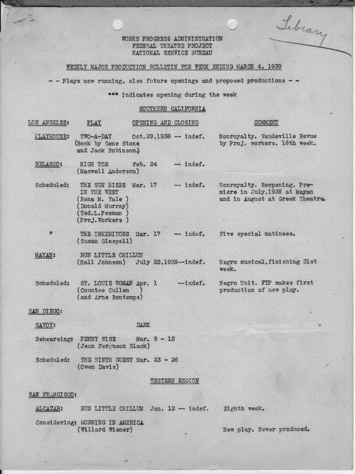 Image 1 of 33, Adv. and Pub. - Mar 1939 - Productions, Major - We
