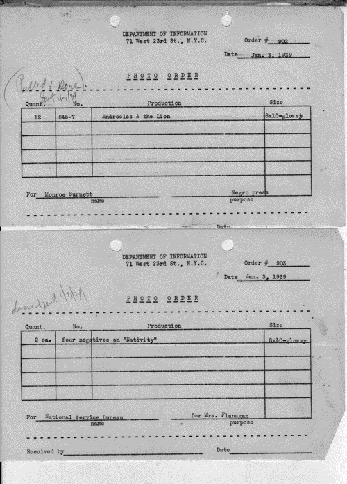 Image 1 of 35, Photo Orders, Assignments - Jan 1939 - Photo Divis