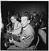 [Portrait of Arthur Rollini, Sidney Stoneburn, and Vernon Brown, Museum of Modern Music program, ABC studio, New York, N.Y., ca. May 1947] (LOC) by The Library of Congress