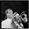 [Portrait of Louis Armstrong, Carnegie Hall, New York, N.Y., ca. Apr. 1947] (LOC) by The Library of Congress