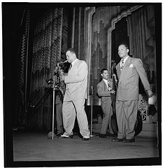 [Portrait of Arnett Cobb and Walter Buchanan, Apollo Theatre, New York, N.Y., ca. Aug. 1947] (LOC)