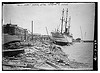 "Meiji Maru" ashore after typhoon in Japan (LOC) by The Library of Congress