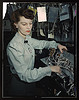 Electronics technician, Goodyear Aircraft Corp., Akron, Ohio (LOC) by The Library of Congress
