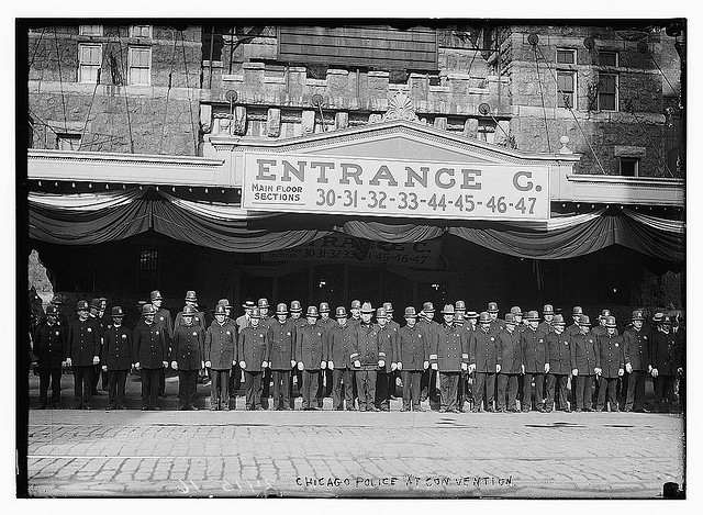 Chicago police at convention (LOC)