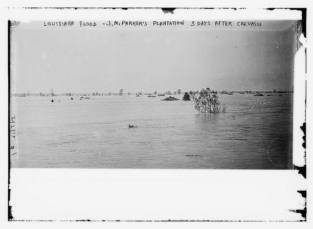 Louisiana Flood - J.M. Parker's plantation three days after crevasse (LOC)