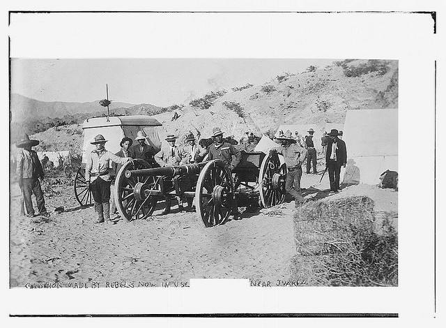 Cannon made by rebels now in use near Juarez (LOC)