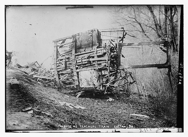 Wreck of Teacher's train. Easton, Pa. (LOC)