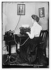 Blind stenographer using dictaphone (LOC) by The Library of Congress