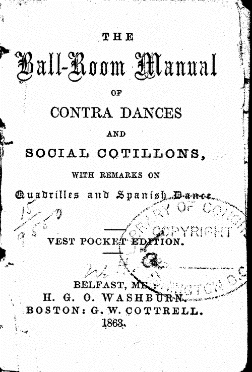 , The ball-room manual of contra dances and social c