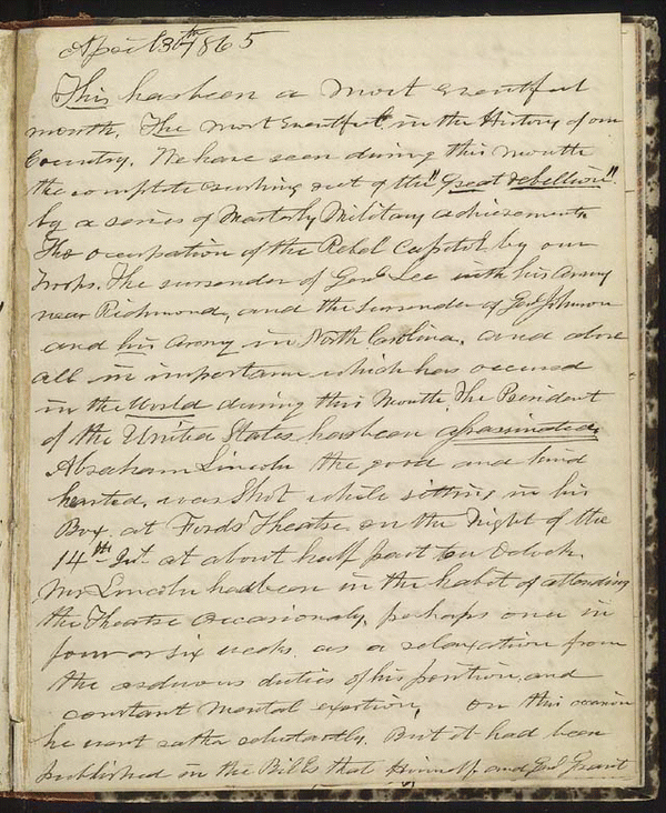 Image 105 of 127, The Diary of Horatio Nelson Taft, 1861-1865. Volum