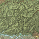 Great Smoky Mountains National Park, North Carolina-Tennessee, trail map