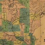 Township and railroad map of Minnesota published for the Legislative Manual, 1874.