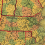 Telegraph and Rail Road map of the New England States.