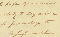 letter Judge David Wills to Abraham Lincoln