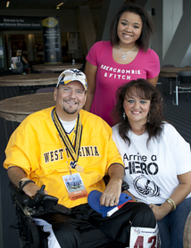 Paralyzed Veteran Willie Mardos and family