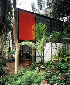 Eames House Studio With Dried Desert Plants