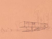 First version of the Eames House