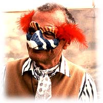 Charles Eames with Feather Mask