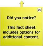 This fact sheet now includes options for additional content.