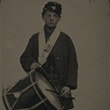 Samuel W. Doble of 12th Maine Infantry Regiment, with drum