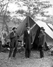President Lincoln with Allan Pinkerton and Gen. John McClernan...